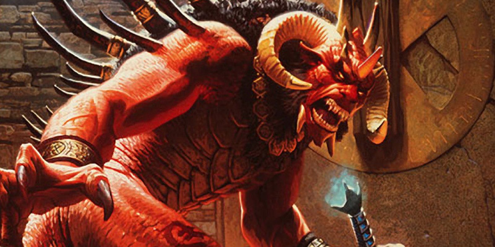 Close up of Diablo demon cover art