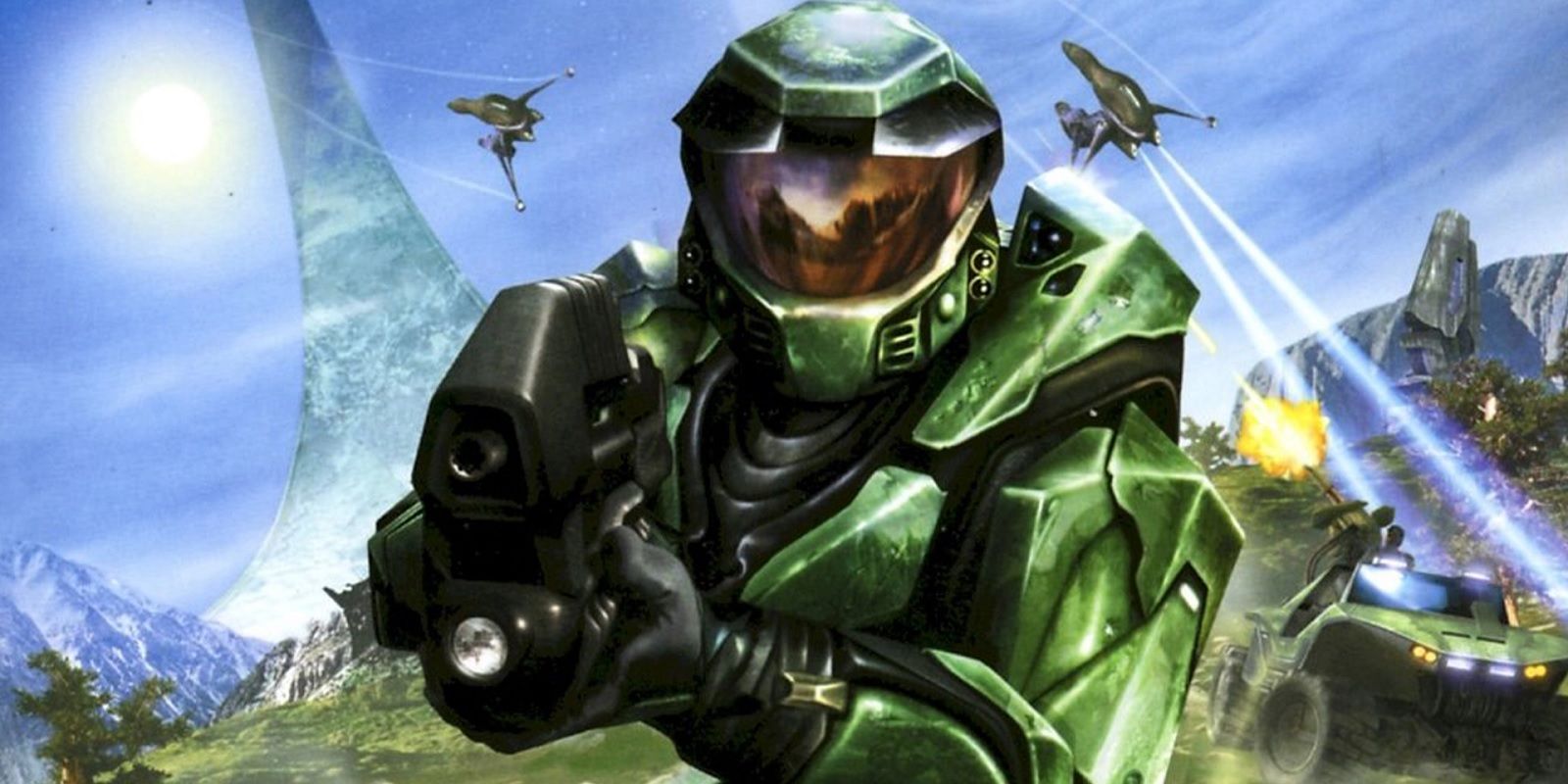 The Iconic Halo Combat Evolved Game Cover featuring Master Chief