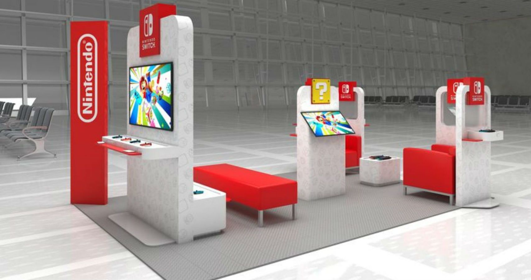 sort hungersnød midlertidig Play Nintendo Switch At The Airport, Get Free Stuff At New Pop-Ups