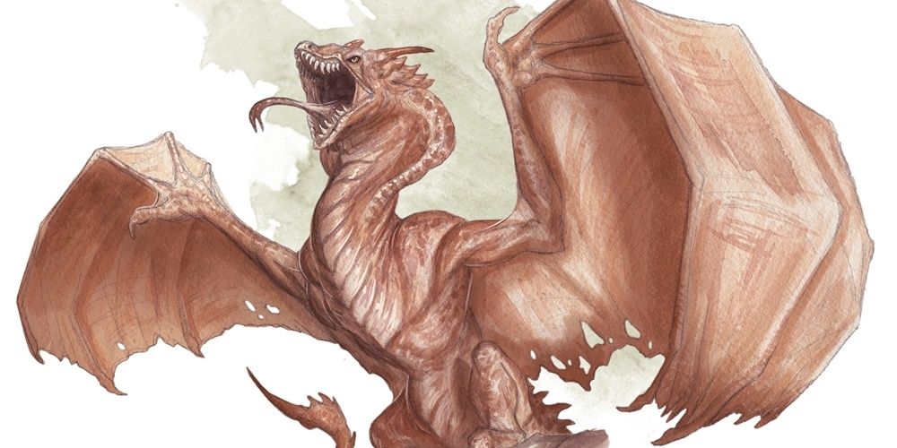 Dungeons & Dragons image showing a wyvern.