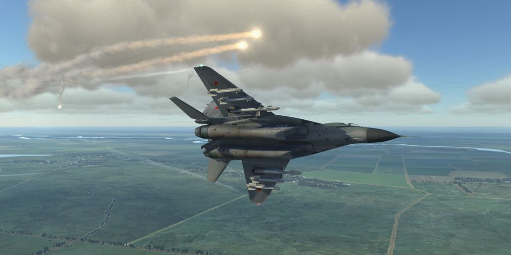 MIG-29 fighter jet in DCS World Steam edition