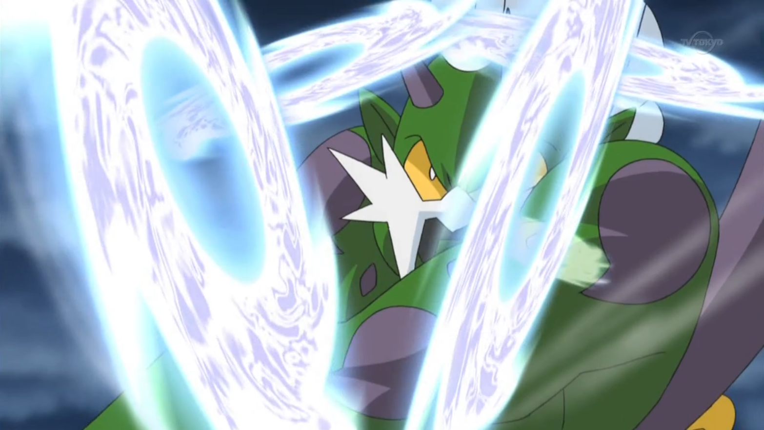 tornadus using air slash in the pokemon anime 