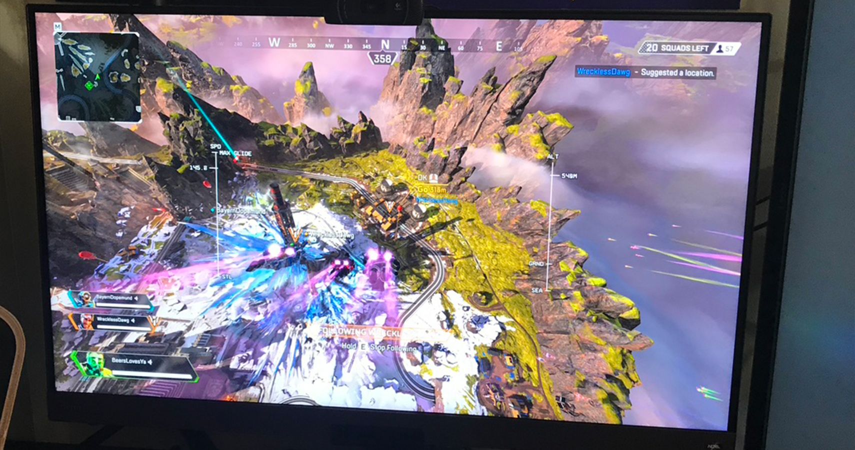Apex Legends on BenQ Entertainment Monitor with HDRi technology.