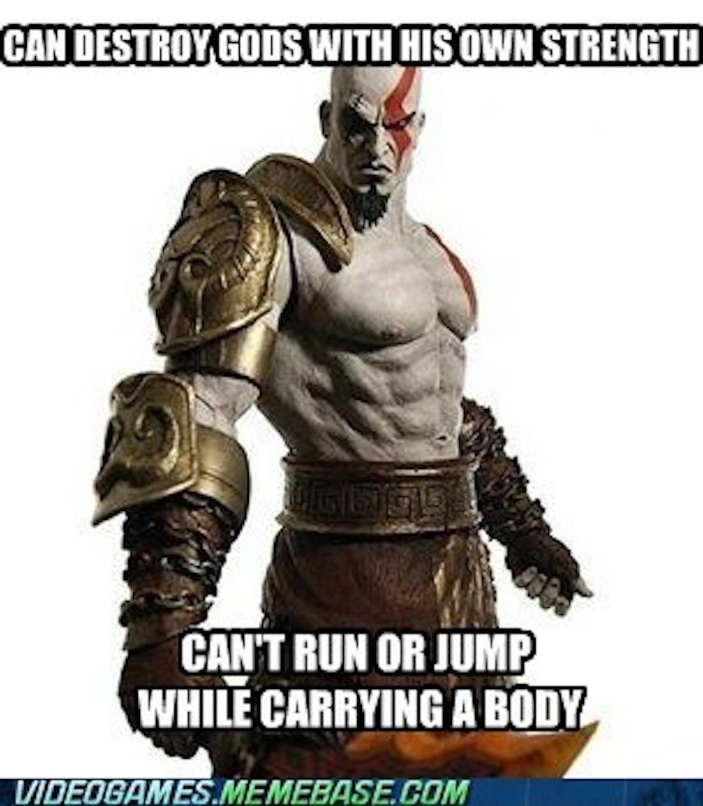 Can't run or jump while carrying body meme