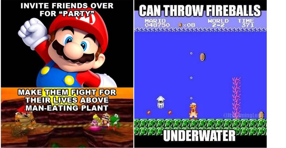 10 Mario Memes That Prove The Games Make No Sense Thegamer