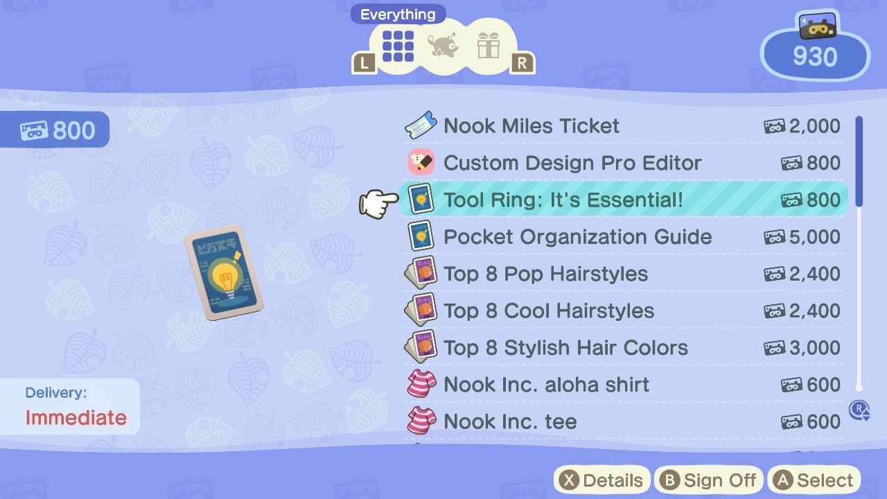 Animal Crossing: New Horizons: Tool Ring - How To Quickly Switch Between  Tools