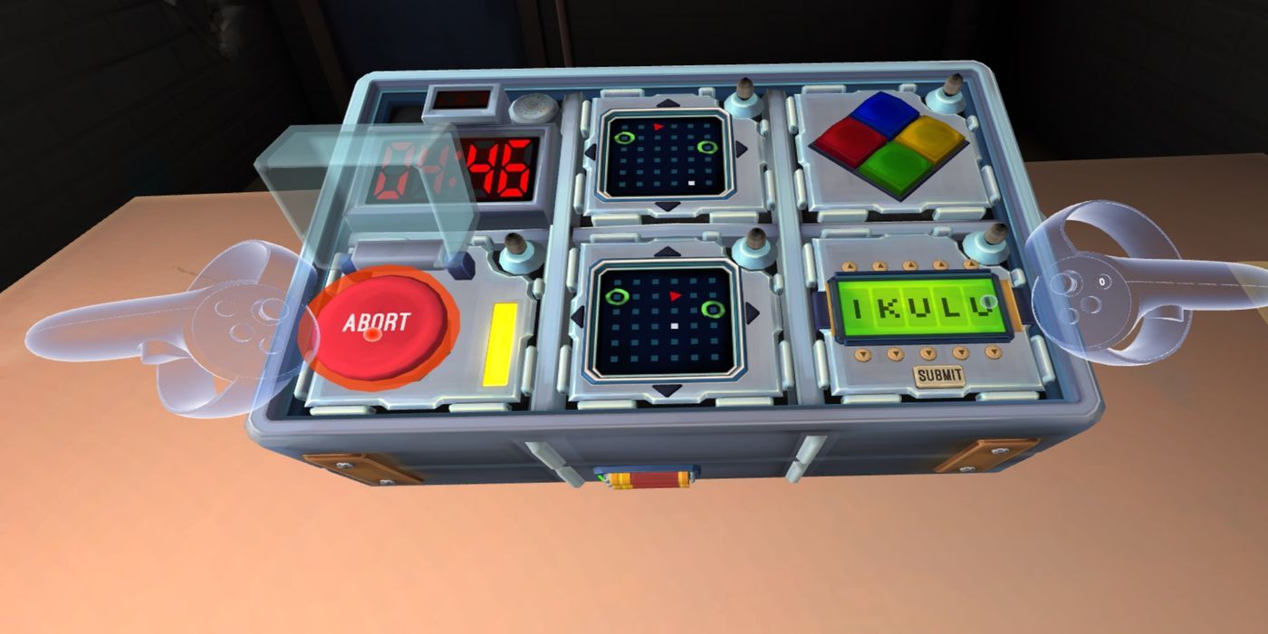 A close-up of the bomb in Keep Talking and Nobody Explodes