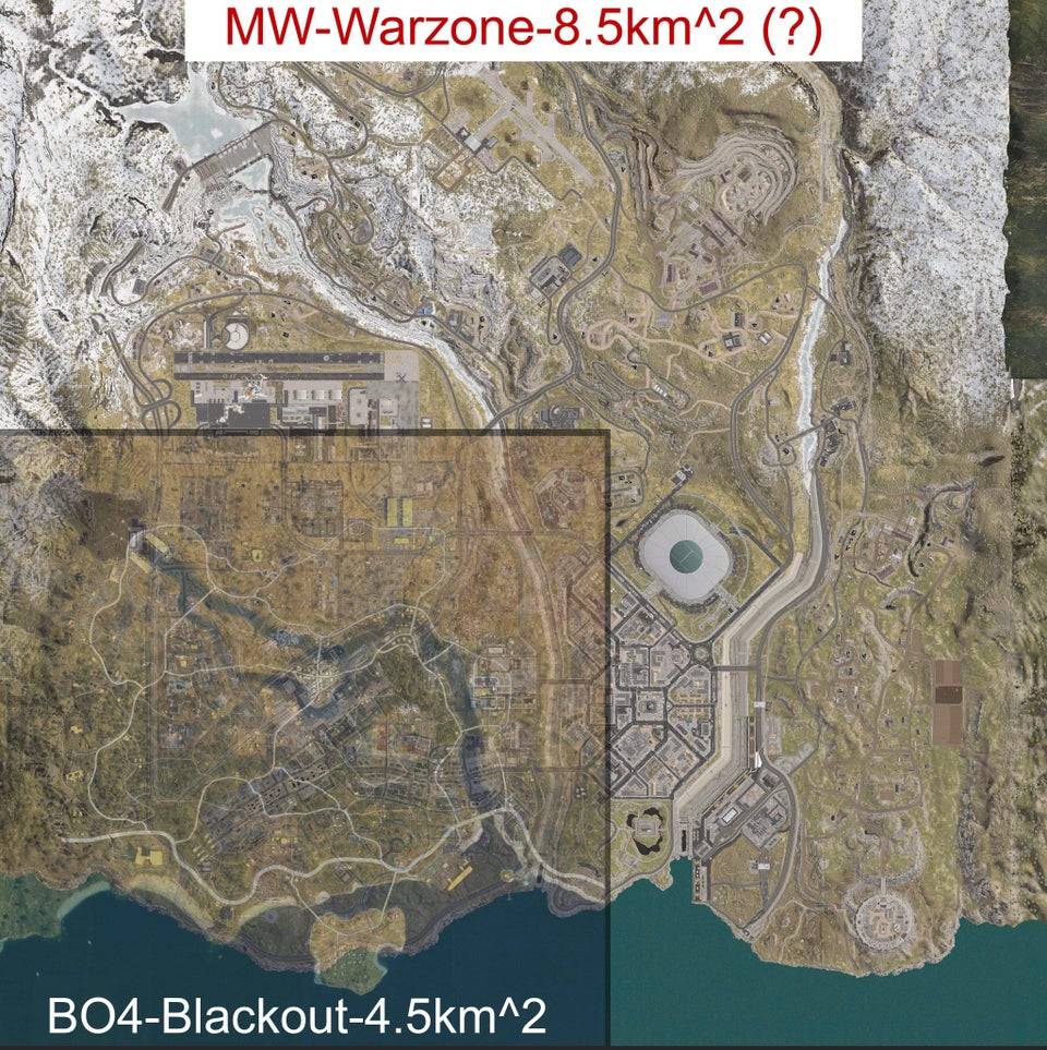 Call Of Duty Warzone Map Size Player Count Explained Call Of Duty Warzone Map Size Player Count Explained