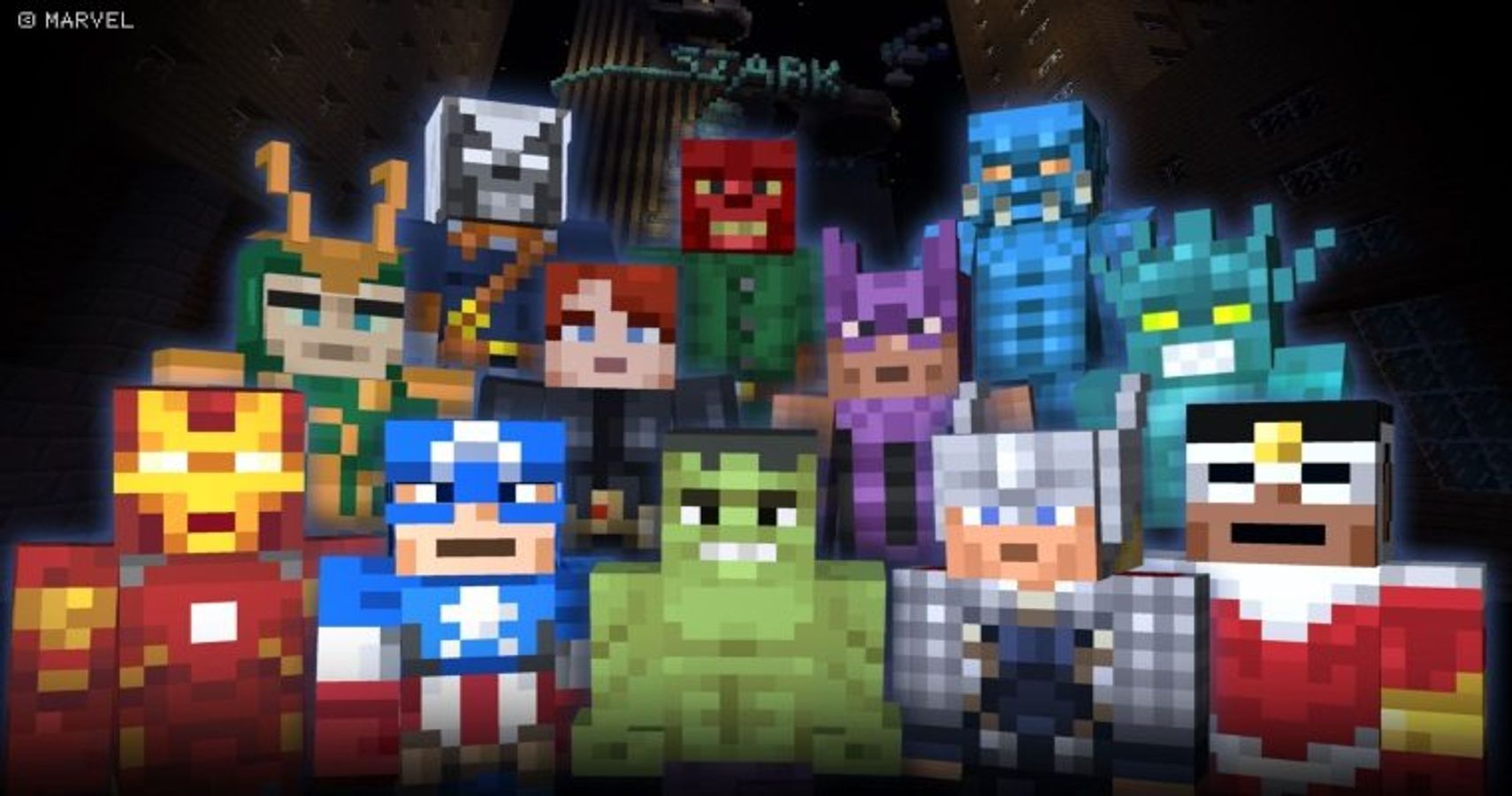 Man of many faces (coloured) Minecraft Skin