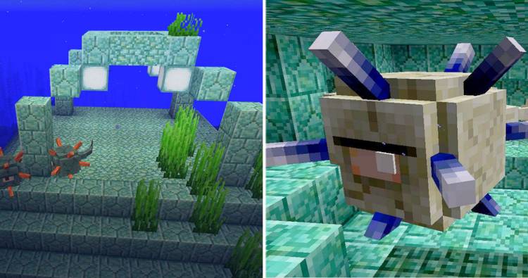 Minecraft How To Take Down An Ocean Monument Minecraft How To Take Down An Ocean Monument