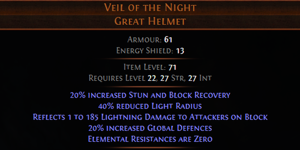 Path of Exile Veil of the Night