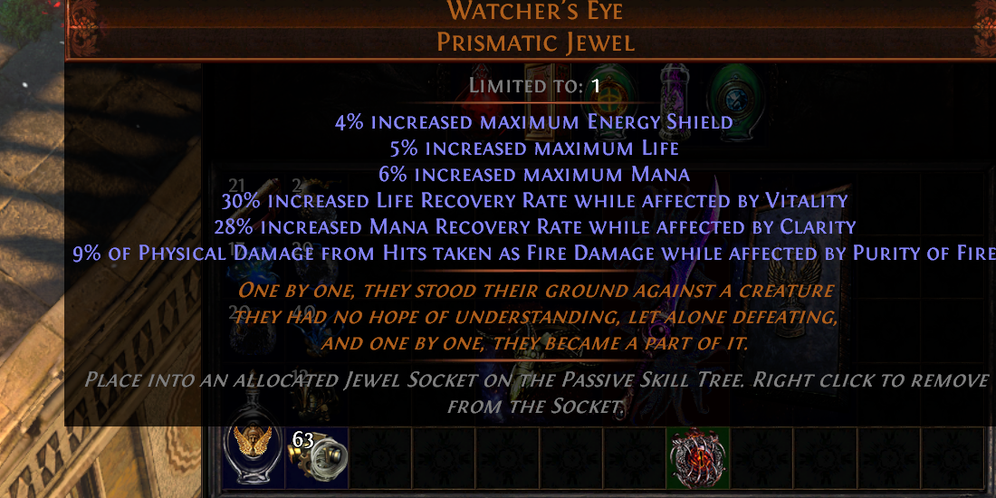 Path of Exile Watcher's Eye