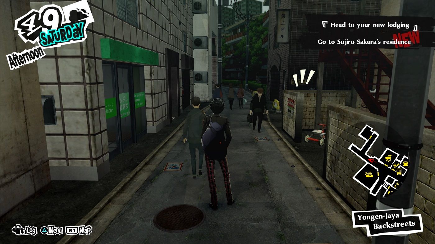 Persona 5 Royal begining the game, Joker in the streets