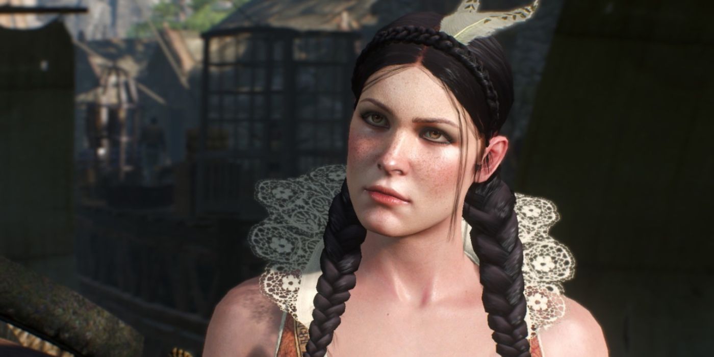 Philippa Eilhart modded to show her with restored eyes in Witcher 3.