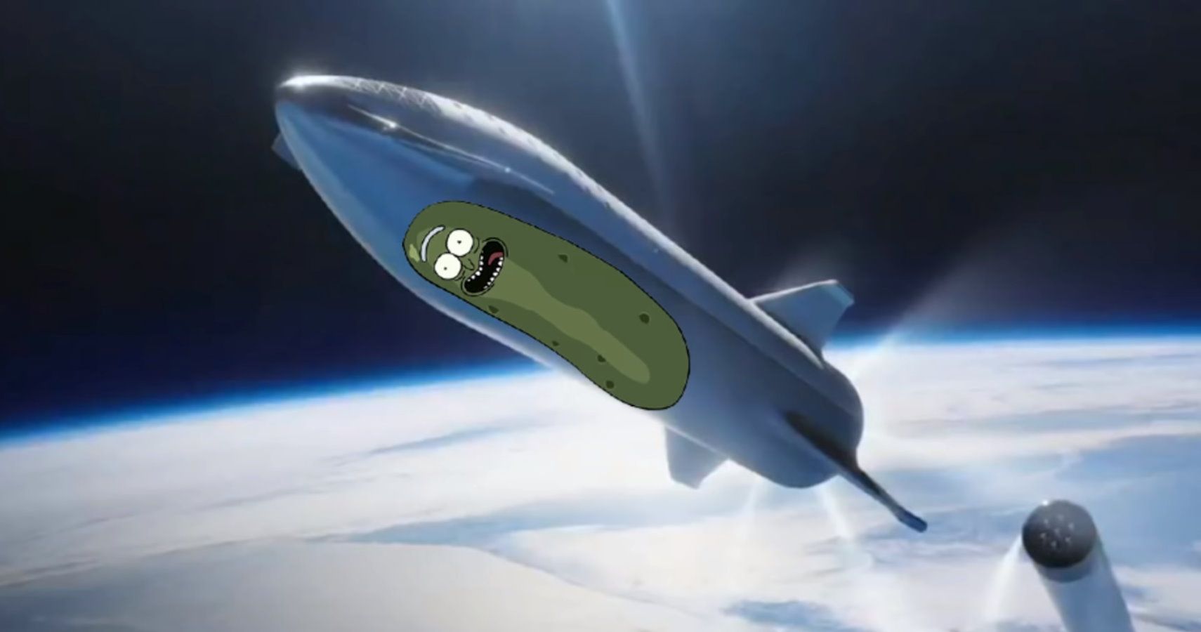 Pickle Rick rocket