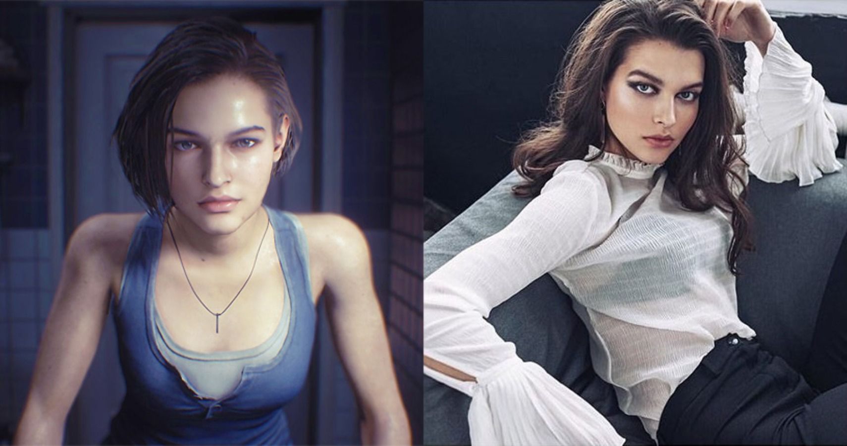 Girl like jill valentine from resident evil 2 remake