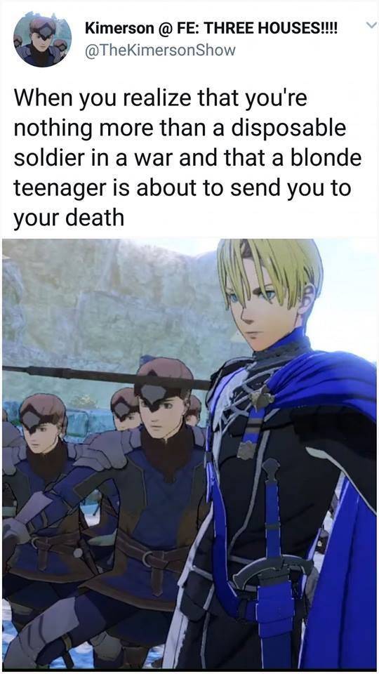 Fire Emblem 10 Three Houses Memes That Prove The Game Makes No Sense Fire Emblem 10 Three Houses Memes That Prove The Game Makes No Sense