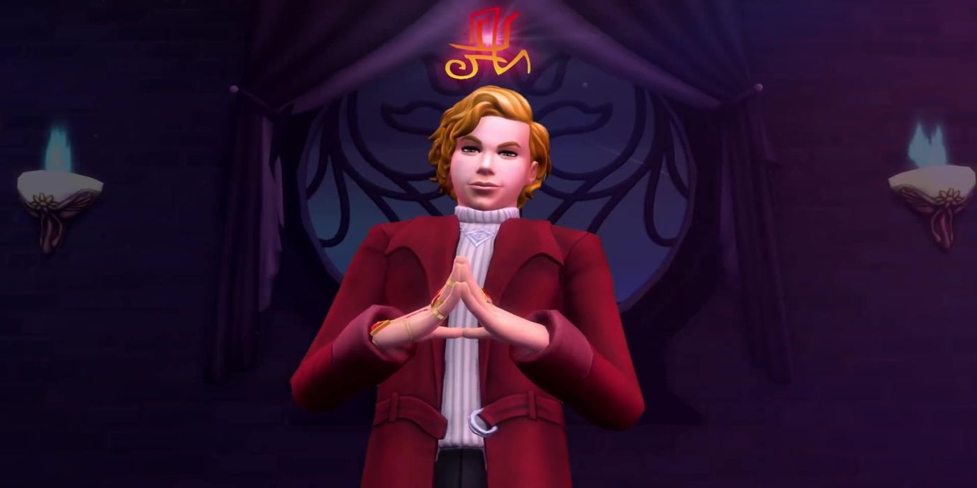 Your Sim will start casting spells in the Enchanted House.