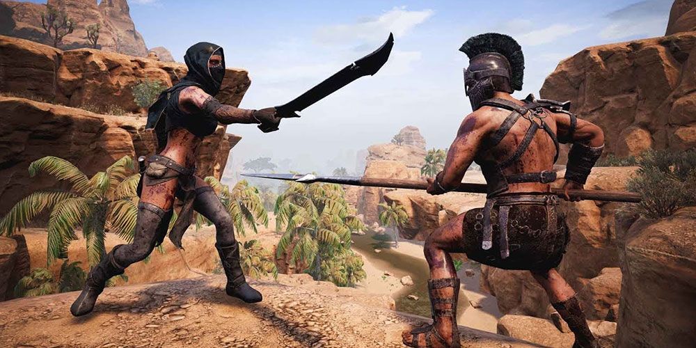 characters fighting in conan exiles