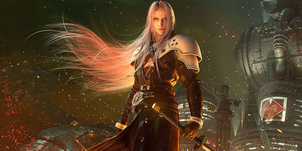 Sephiroth in the Final Fantasy 7 remake