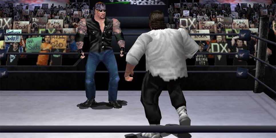 Undertaker wrestling Mankind