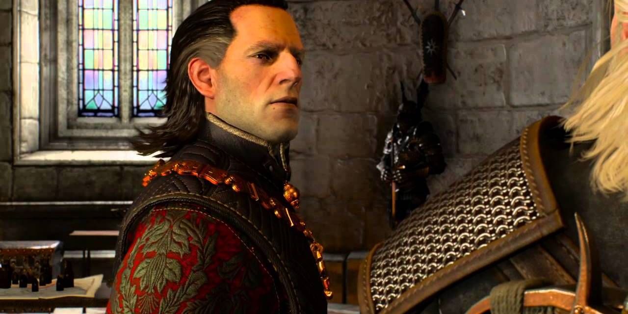 Witcher 3 Screenshot Of Emhyr Looking At Geralt