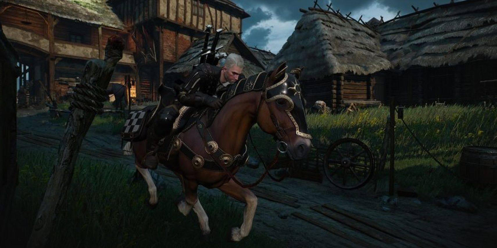 Witcher 3 Geralt Roach Riding Fast