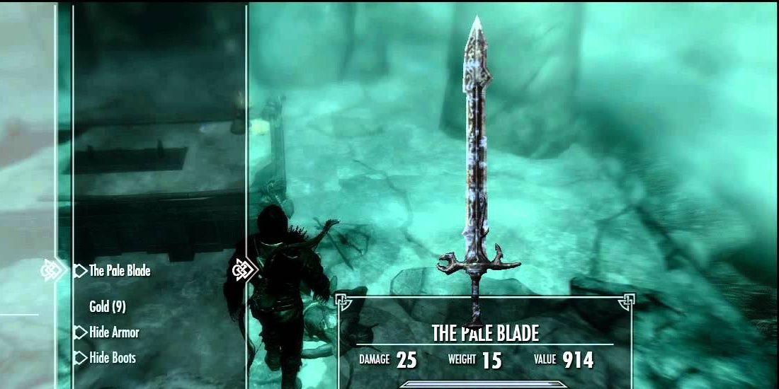 The Pale Blade in Skyrim