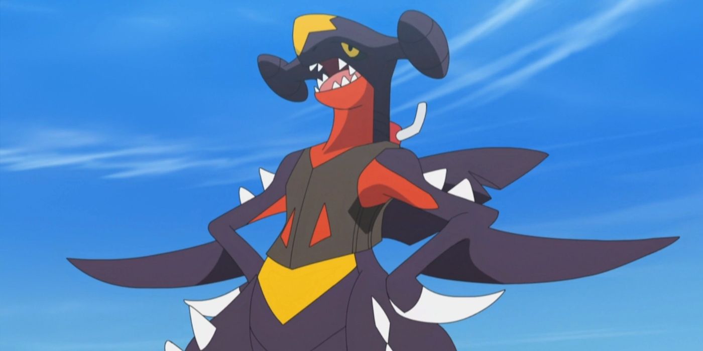Garchomp in the Pokemon anime