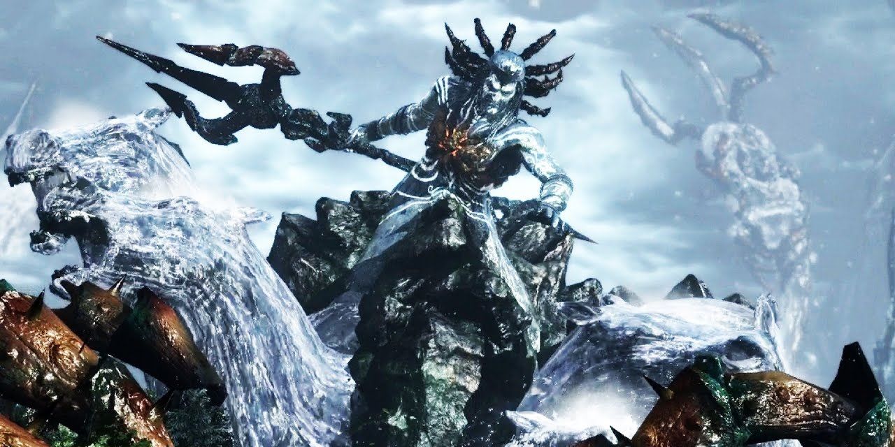 Poseidon boss fight from God of War 3