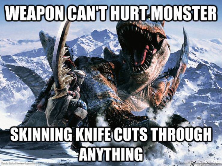 Monster Hunter World Hammer Meme