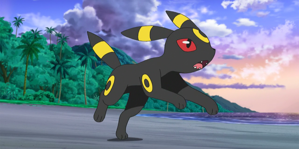 Umbreon on a beach