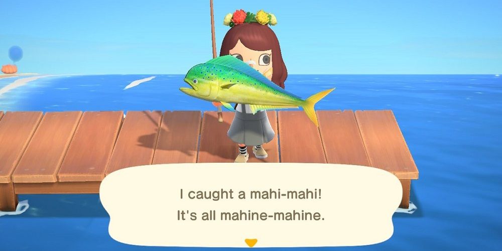 Animal Crossing mahi-mahi catch