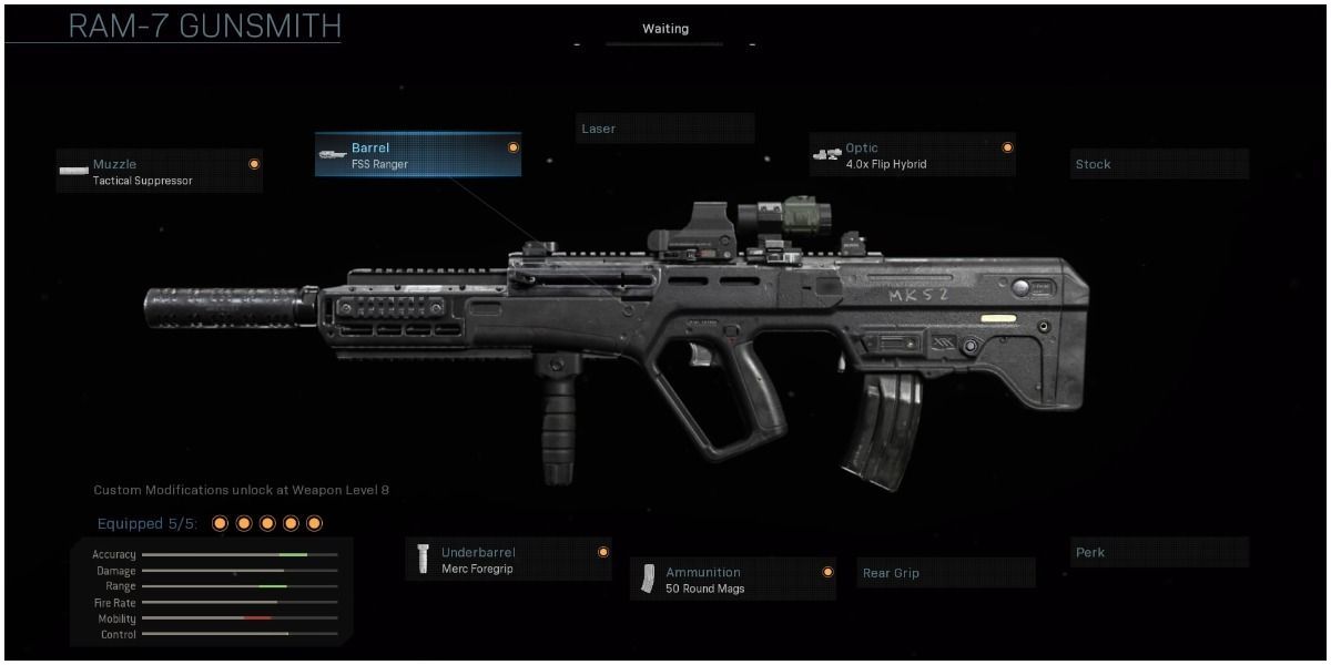 The RAM-7 in Call of Duty Warzone gunsmith