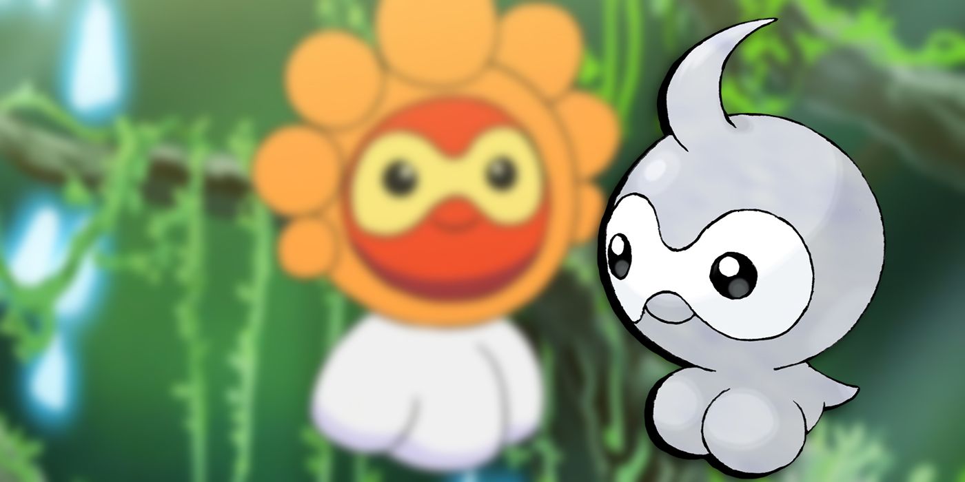 Pokemon: Castform Overlaid On Image Of Sunlight Castform