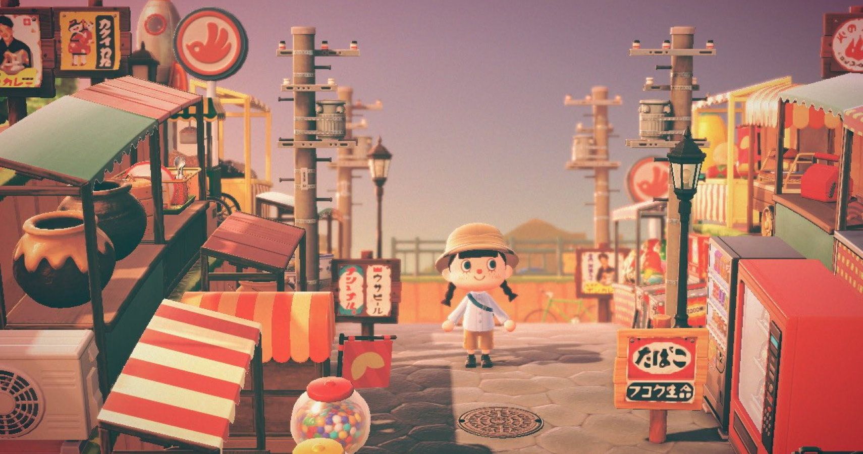 Talented Animal Crossing Designer Recreates a Quaint Japanese Shopping District On Her Island