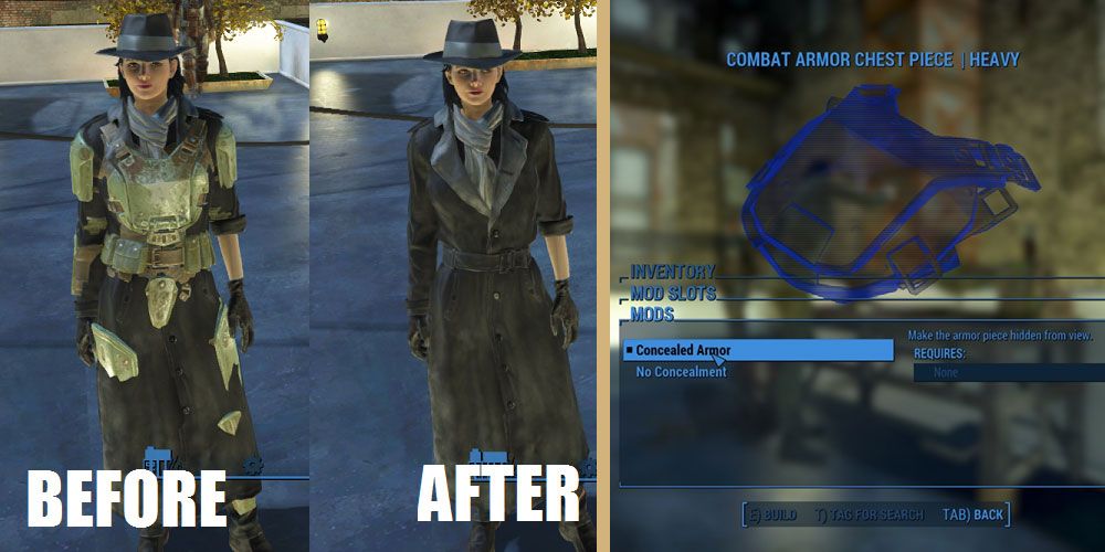 Concealed armor Fallout 4 mod