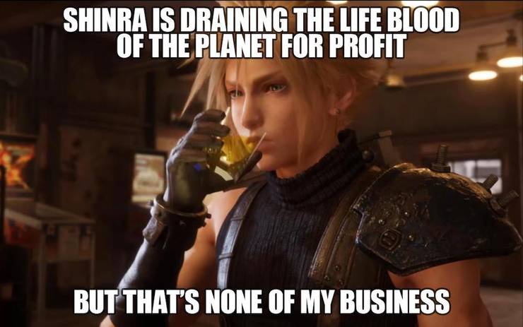 Final Fantasy 7 Remake Ps4 10 Hilarious Cloud Strife Memes That