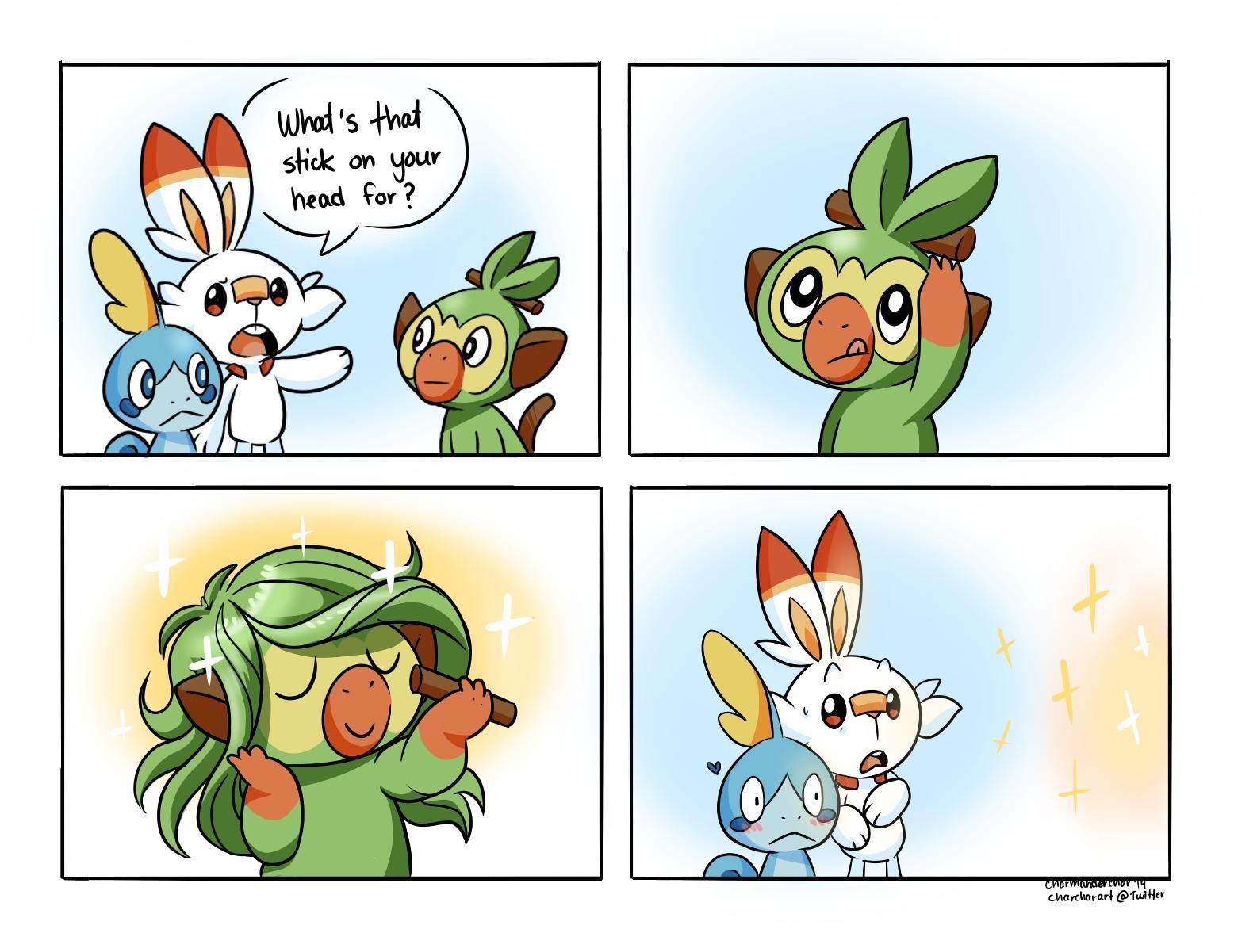 Pokémon Sword and Shield fan comic by @CharCharArt