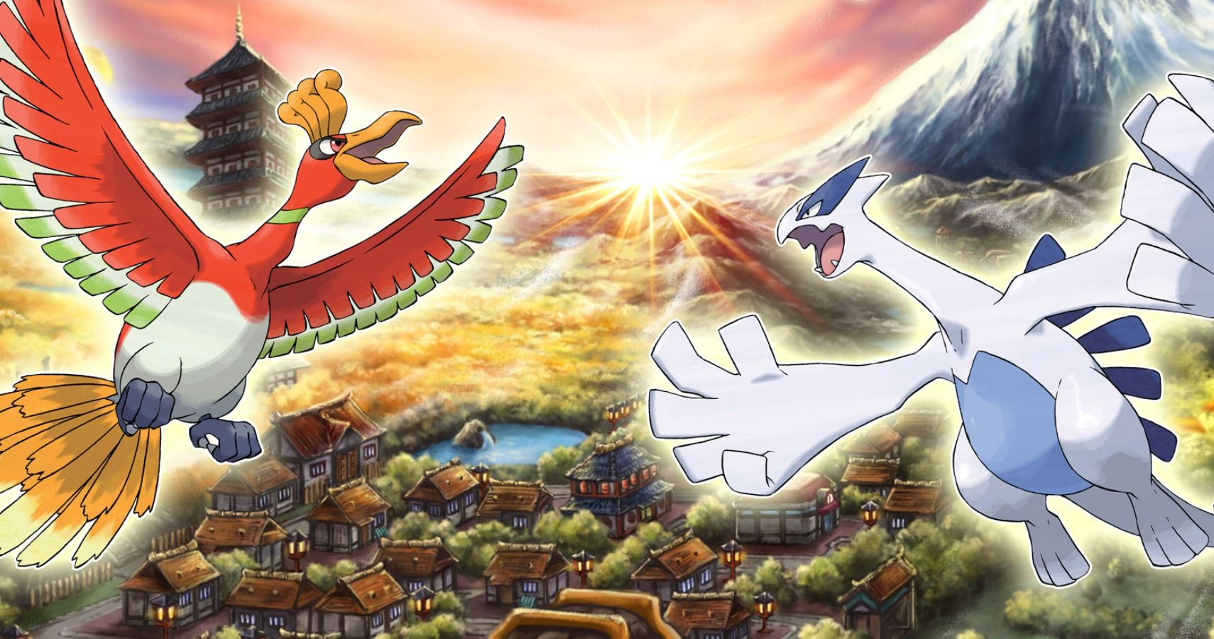 Ho-Oh Lugia Pokemon Gold &amp; Silver Cover
