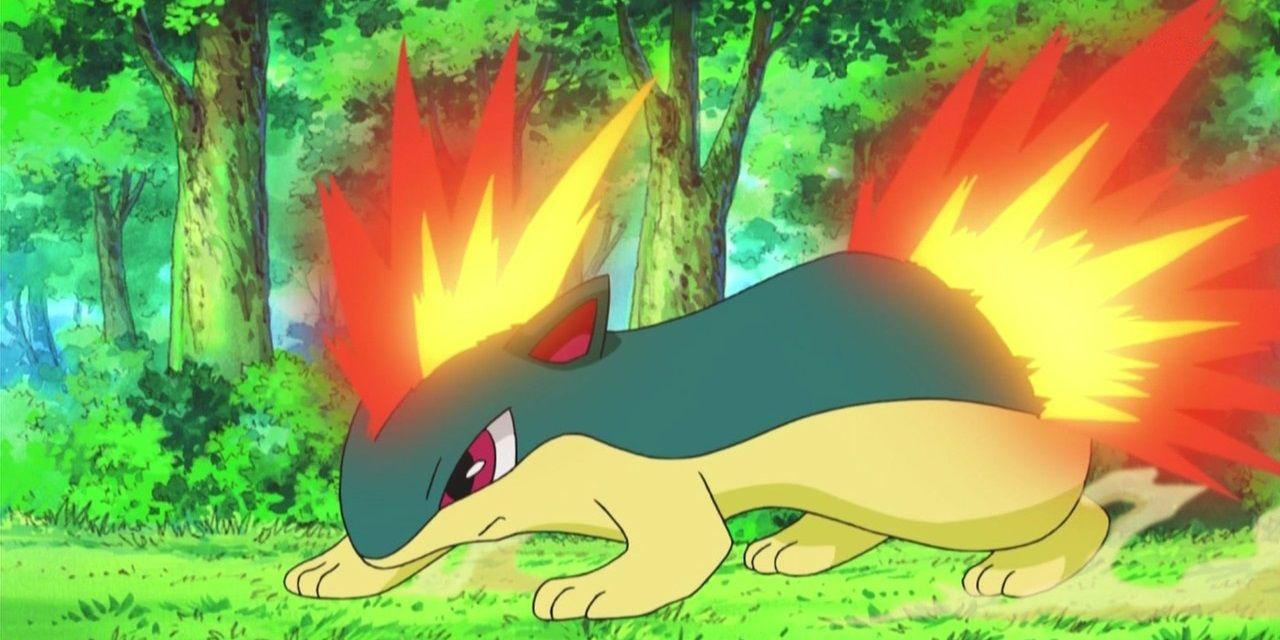 Ash's Quilava from the Pokemon anime