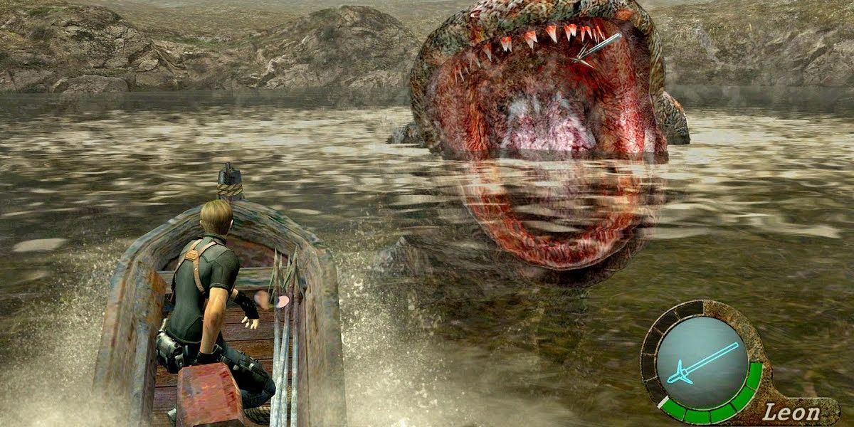 Resident Evil 4 Del Lago boss fight