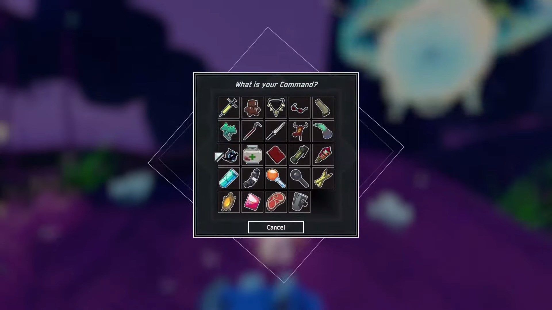 Box of available items in Risk of Rain 2 using Artifact of Command