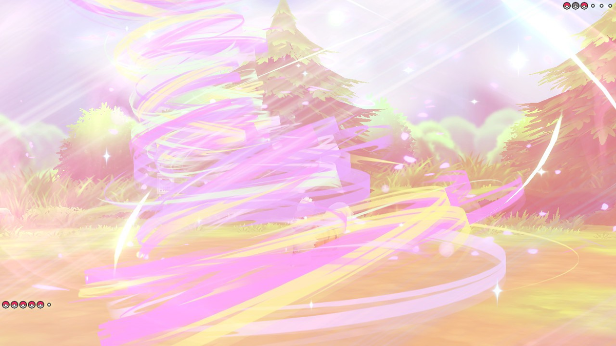 sparkly swirl's animation in battle 