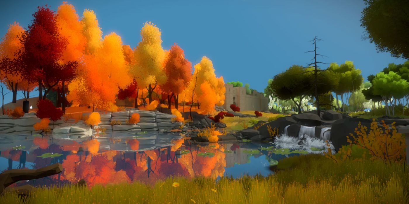 The Witness game screenshot of the open-world