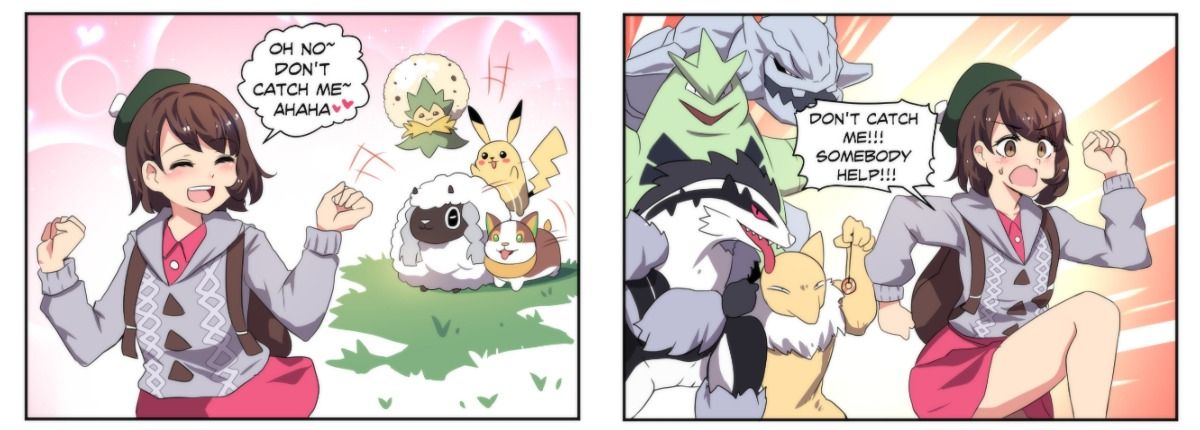 Pokémon Sword and Shield fan comic hy @Merryweatherey