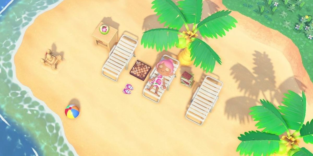 Animal crossing beach lounge chair sale