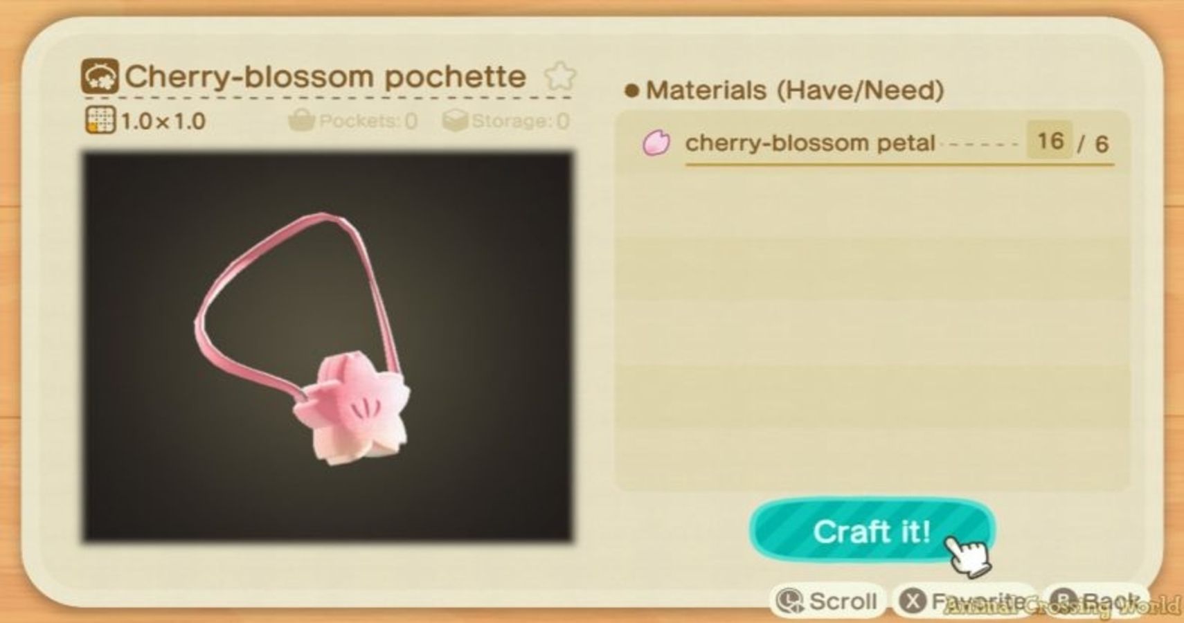 Animal Crossing New Horizons  What Can You Craft With Cherry Blossom Petals