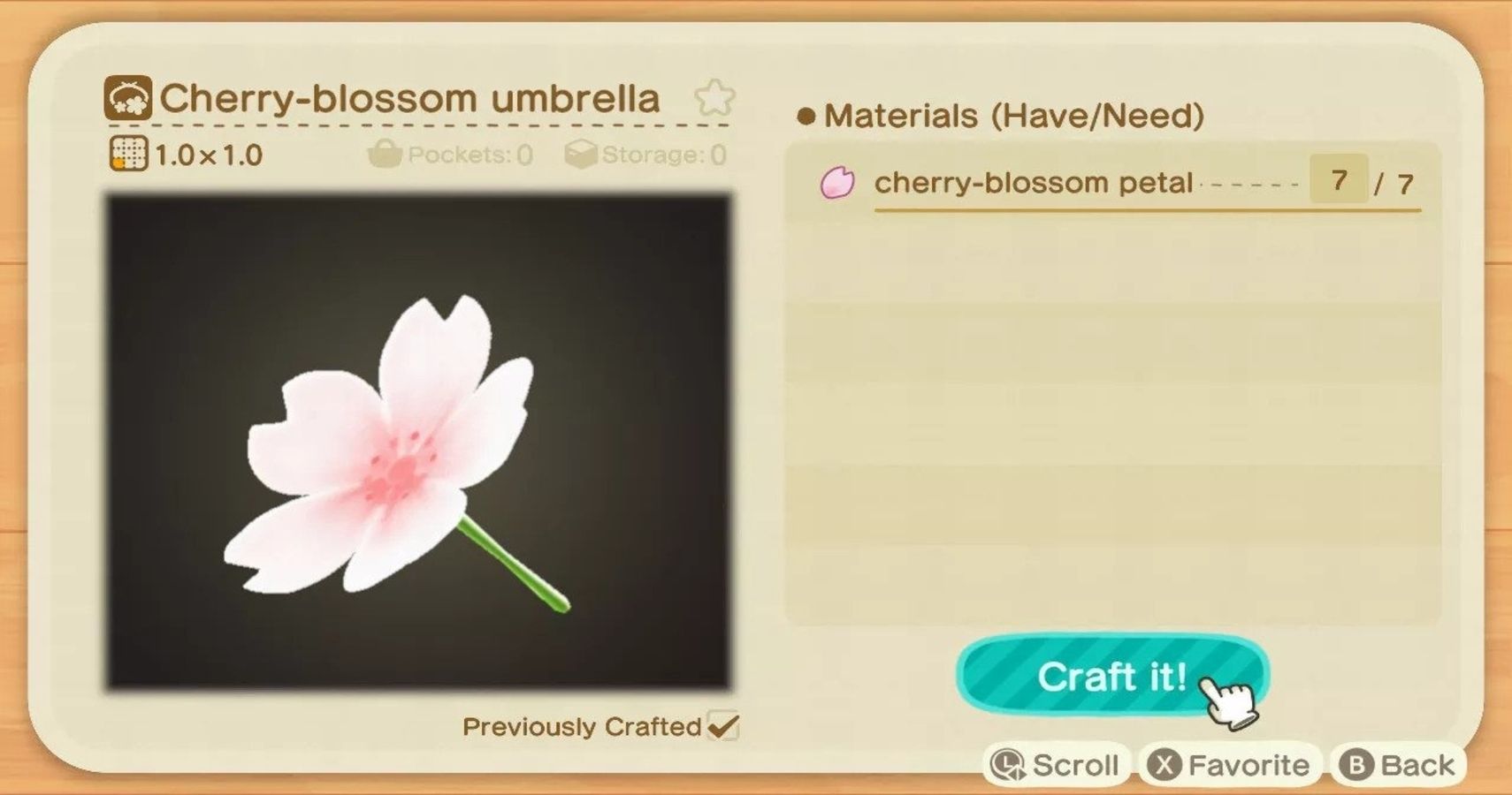 Animal Crossing New Horizons  What Can You Craft With Cherry Blossom Petals