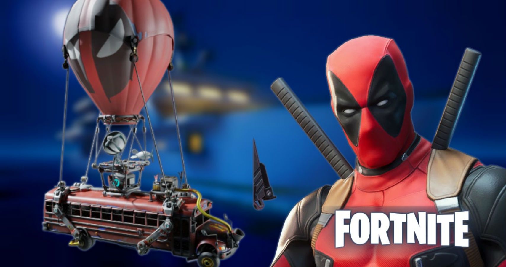 Promo image of Deadpool in Fortnite.